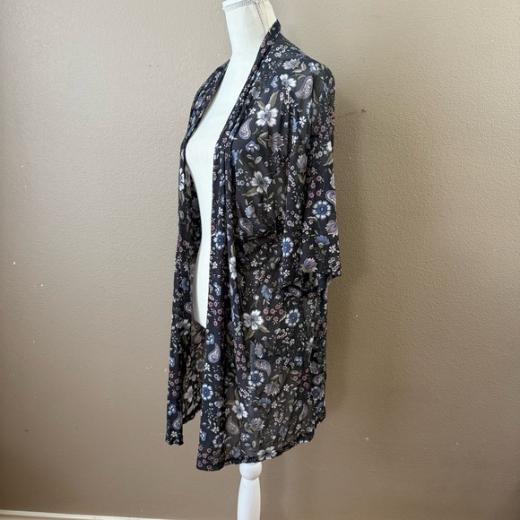 Lane Bryant floral sheer open front cardigan size 26/28 - Picture 2 of 6